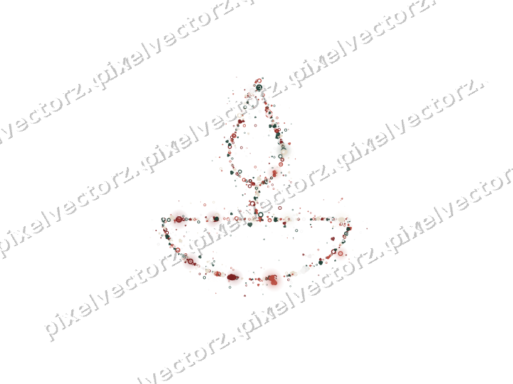 Nahtlose Glitzer-Öllampe aus Herzen und Ringen auf transparentem Grund