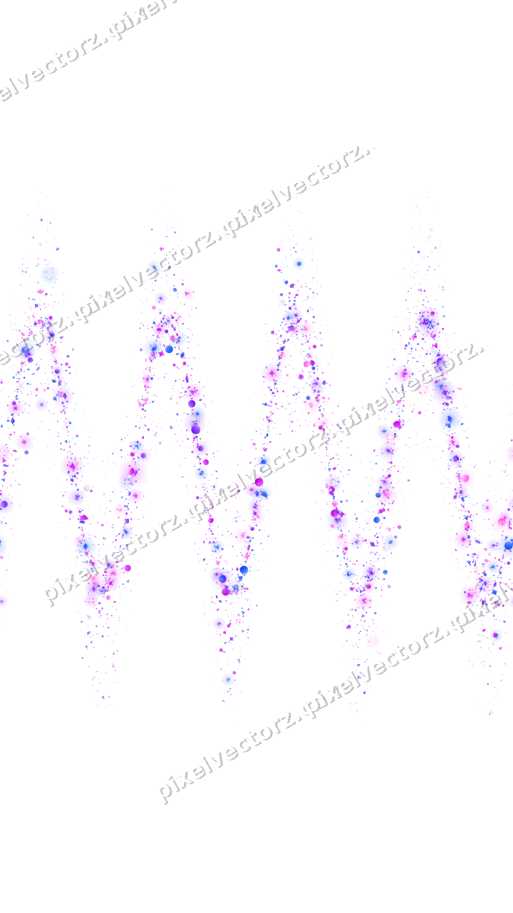 Nahtlose Glitzerwelle in Violett und Blau auf transparentem Grund