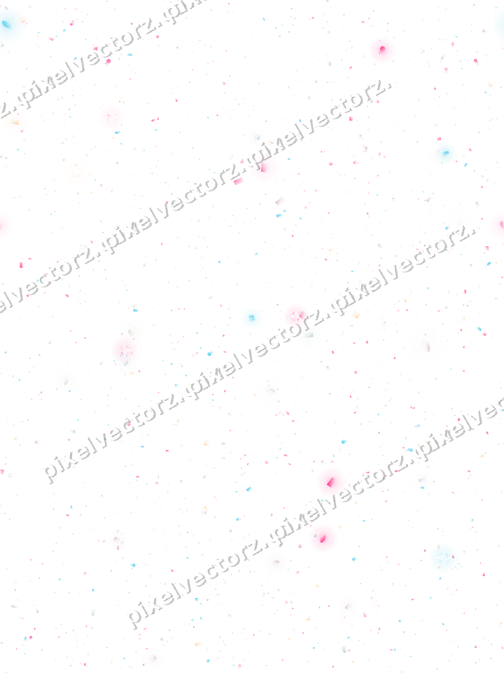 Nahtlose Glitzerstreuung aus Hasen und Masken auf transparentem Grund
