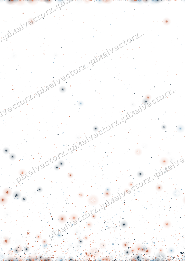 Nahtloser Glitzeraufstieg in Orange und Türkis auf transparentem Grund