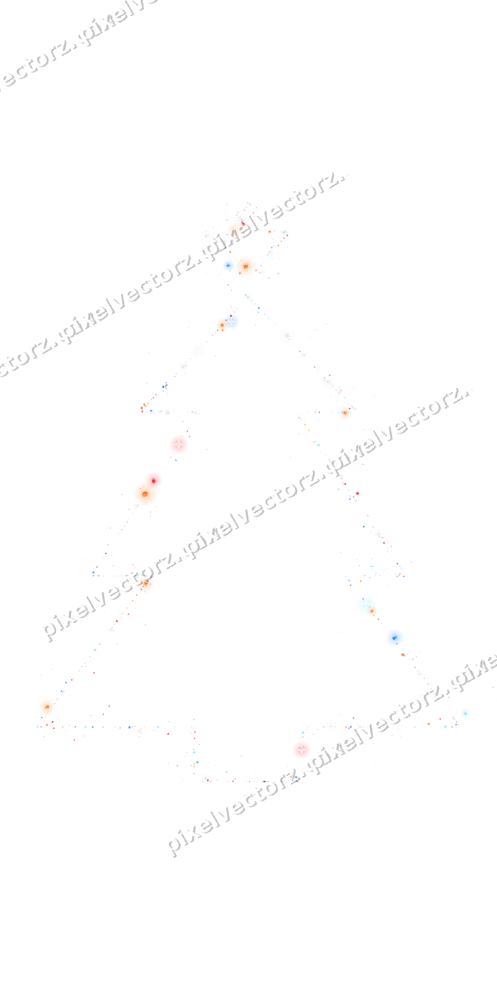 Nahtloser Glitzer-Weihnachtsbaum in Blau auf transparentem Grund