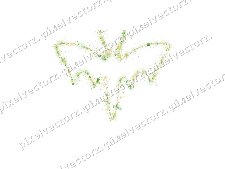 Nahtlose Glitzer-Fledermaus in Limette auf transparentem Grund