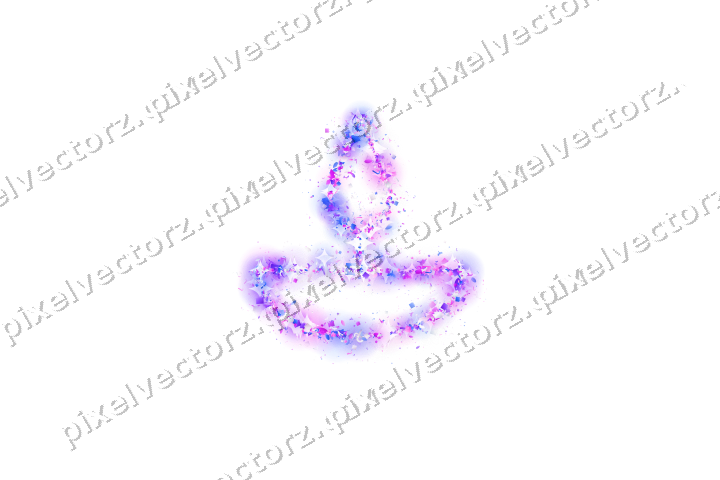 Nahtlose Glitzer-Öllampe in Violett und Blau auf transparentem Grund