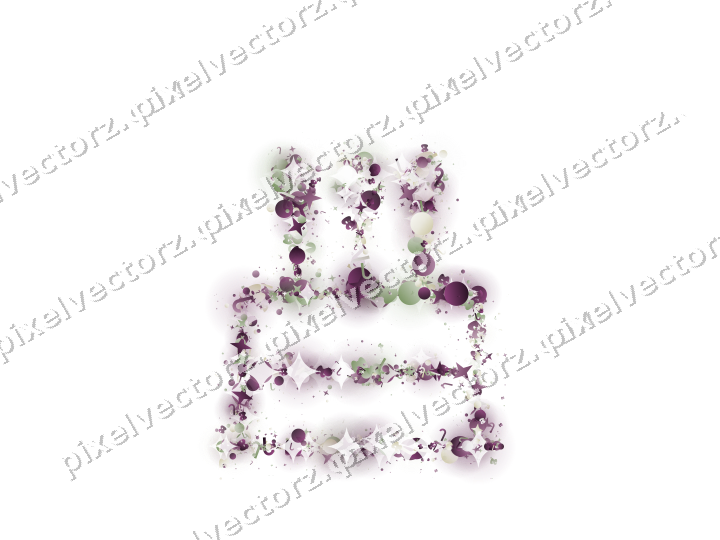 Nahtlose Glitzertorte in Dunkelmagenta auf transparentem Grund