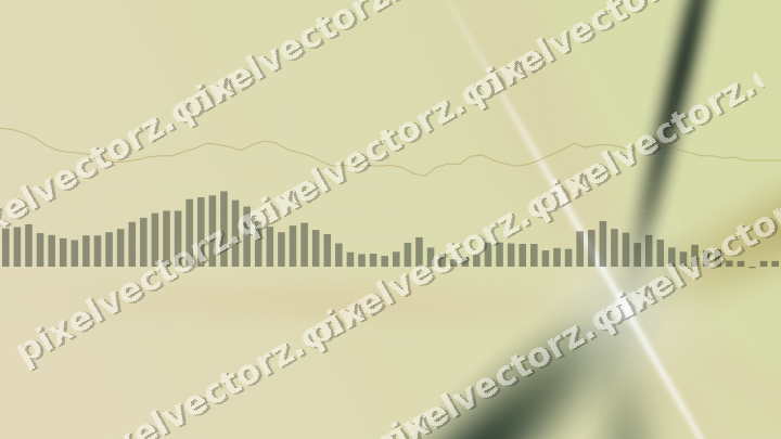 Zarter Pastell Diagramm Hintergrund in Dunkelgrün und Bernstein