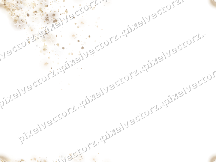 Nahtloser Glitzerfächer aus Sternen auf transparentem Grund