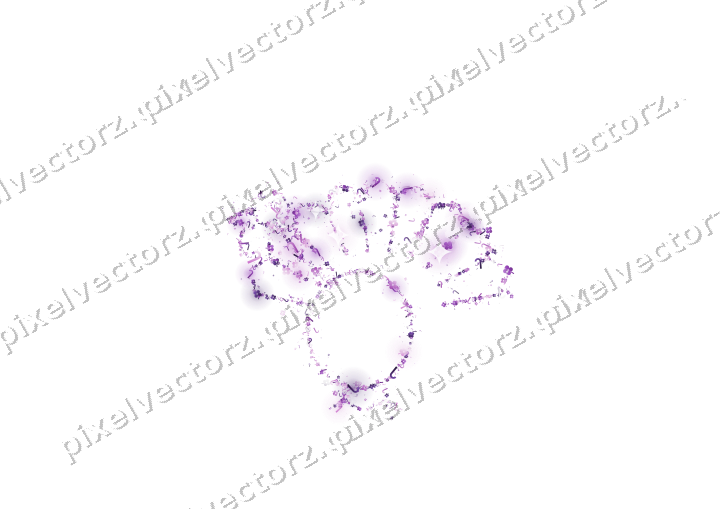 Nahtloser Glitzer-Truthahn in Violett auf transparentem Grund