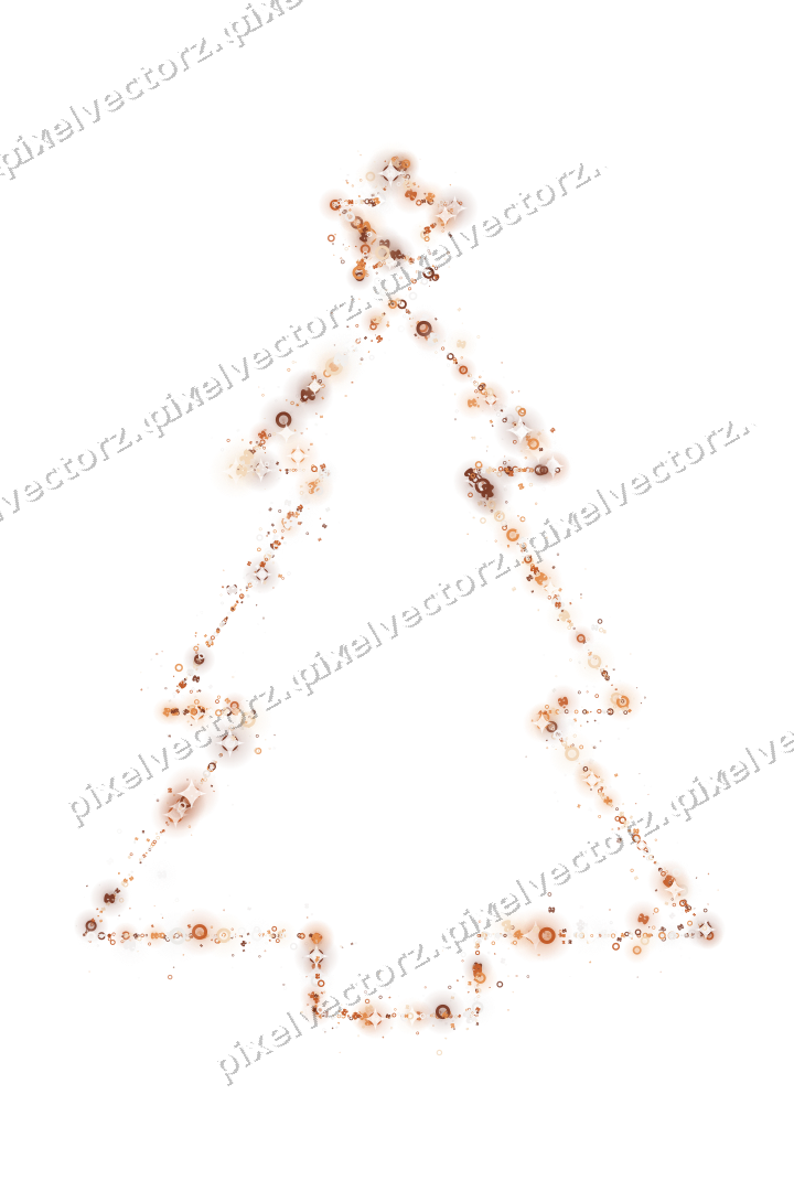 Nahtloser Glitzer-Weihnachtsbaum auf transparentem Grund