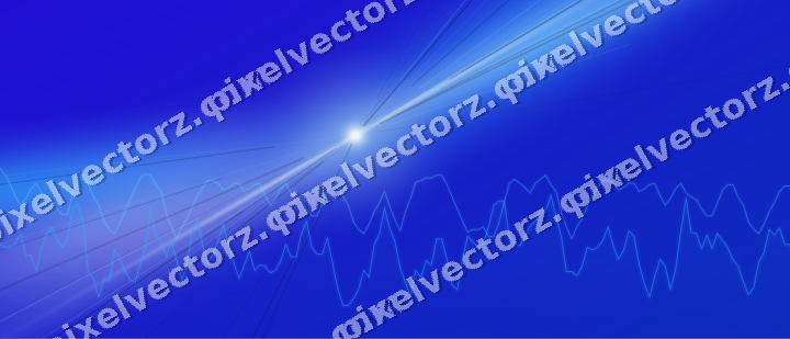 Leuchtender Neon Diagramm Hintergrund in Türkis und Blau