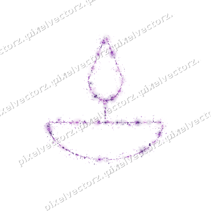 Nahtlose Glitzer-Öllampe in Violett auf transparentem Grund