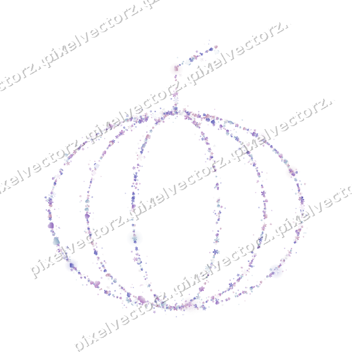 Nahtloser Glitzerkürbis aus Herzen und Blüten auf transparentem Grund