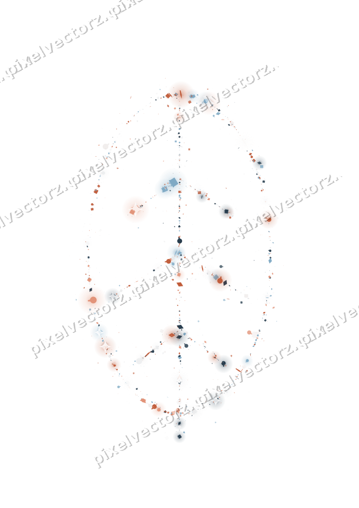 Nahtloses Glitzerblatt in Orange und Türkis auf transparentem Grund