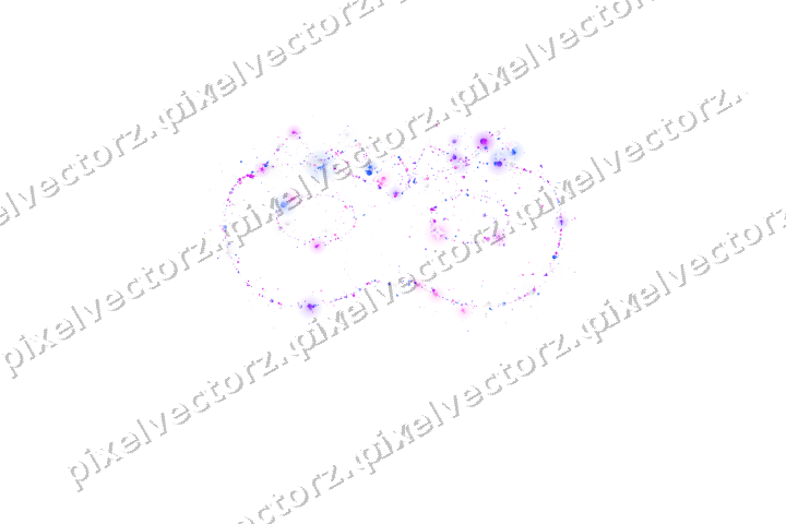 Nahtlose Glitzer-Karnevalsmaske in Violett auf transparentem Grund