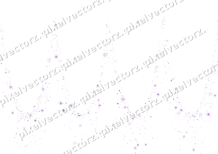 Nahtlose Glitzergirlande in Violett auf transparentem Grund