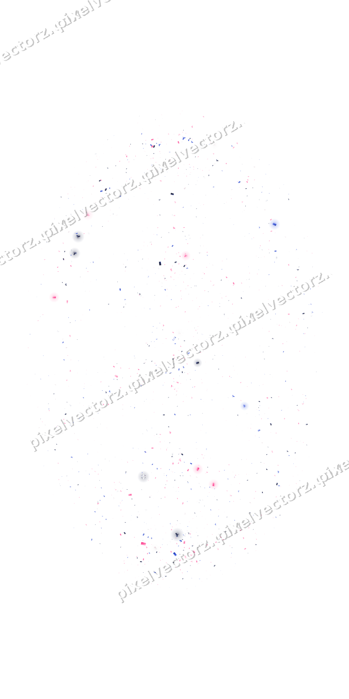 Nahtloses Glitzerblatt in Rosa und Blau auf transparentem Grund