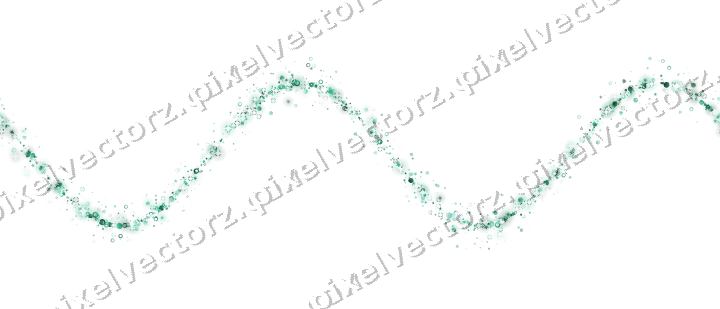 Nahtlose Glitzerwelle aus Sternen und Herzen auf transparentem Grund