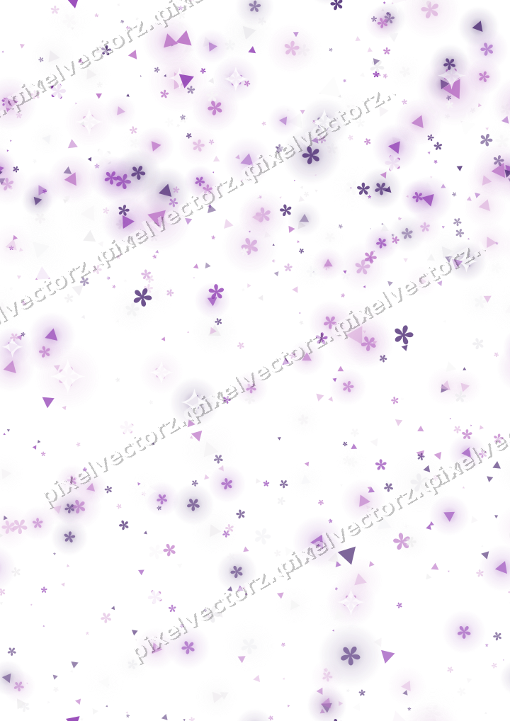 Nahtloser Glitzerregen in Violett auf transparentem Grund