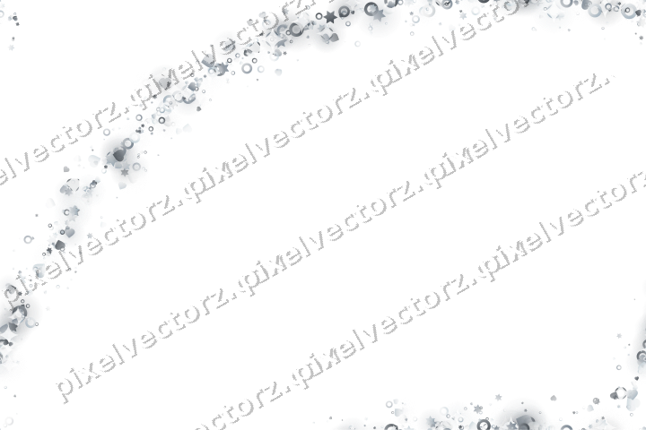 Nahtloser Glitzerbogen aus Sternen und Herzen auf transparentem Grund