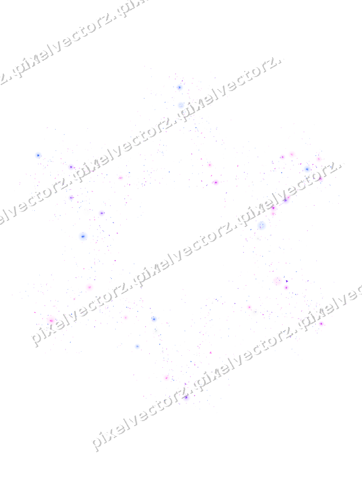 Nahtloser Glitzerstern in Violett und Blau auf transparentem Grund