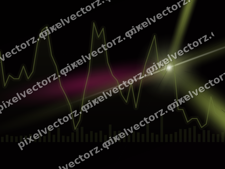 Leuchtender Neon Diagramm Hintergrund in Limette und Rosa