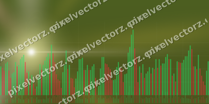 Leuchtender Neon Diagramm Hintergrund in Gelb und Rot