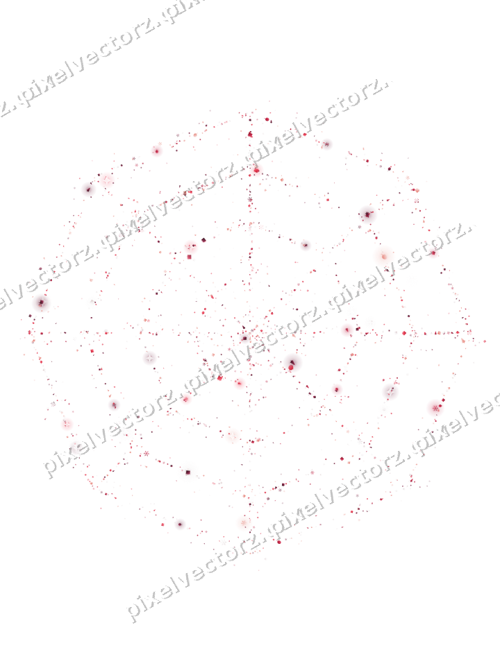 Nahtloses Glitzer-Spinnennetz in Rosa und Rot auf transparentem Grund