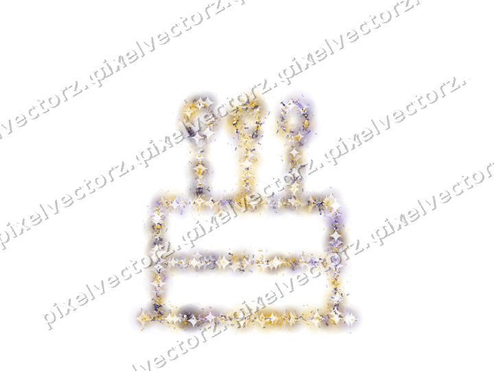 Nahtlose Glitzertorte aus Sektgläsern auf transparentem Grund