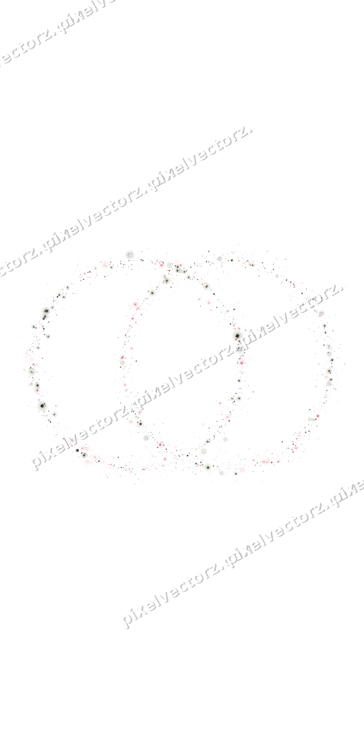Nahtlose Glitzer-Eheringe in Rosa auf transparentem Grund