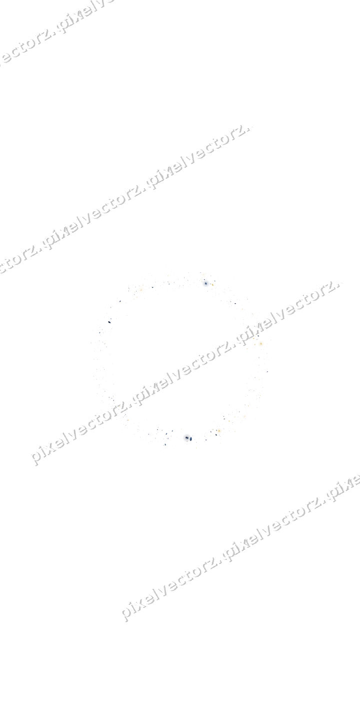 Nahtloser Glitzerkranz in Dunkelblau auf transparentem Grund