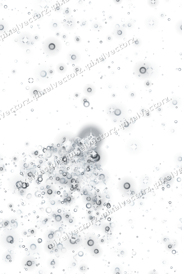 Nahtloser Glitzerfächer aus Ringen auf transparentem Grund