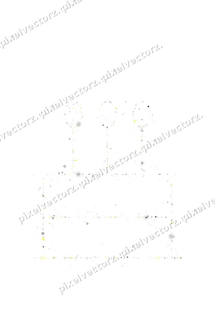 Nahtlose Glitzertorte in Gelb und Grau auf transparentem Grund