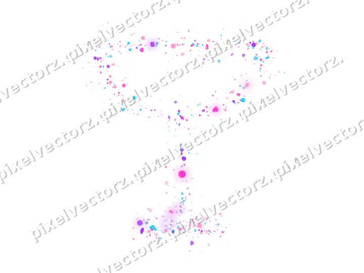 Nahtlose Glitzer-Sektschale in Magenta auf transparentem Grund