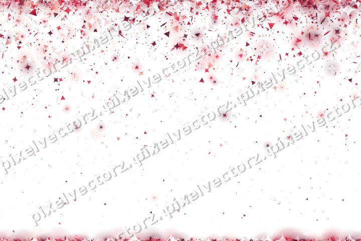 Nahtloser Glitzerregen in Rosa und Rot auf transparentem Grund