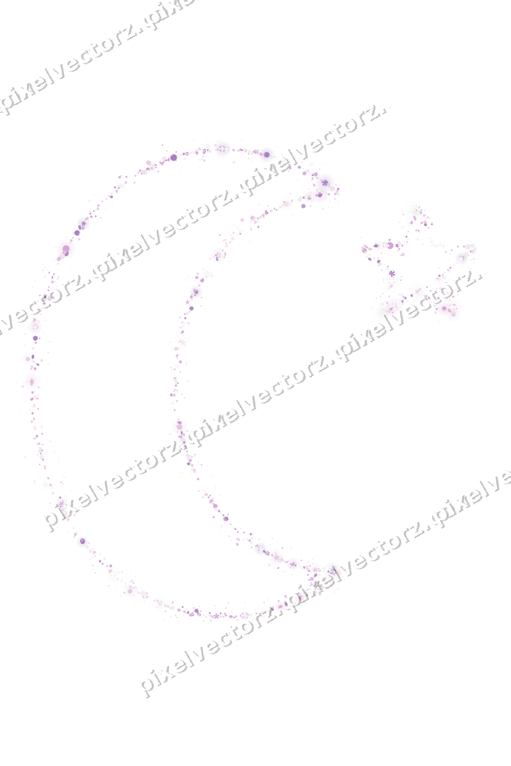 Nahtlose Glitzer-Mondsichel in Magenta auf transparentem Grund