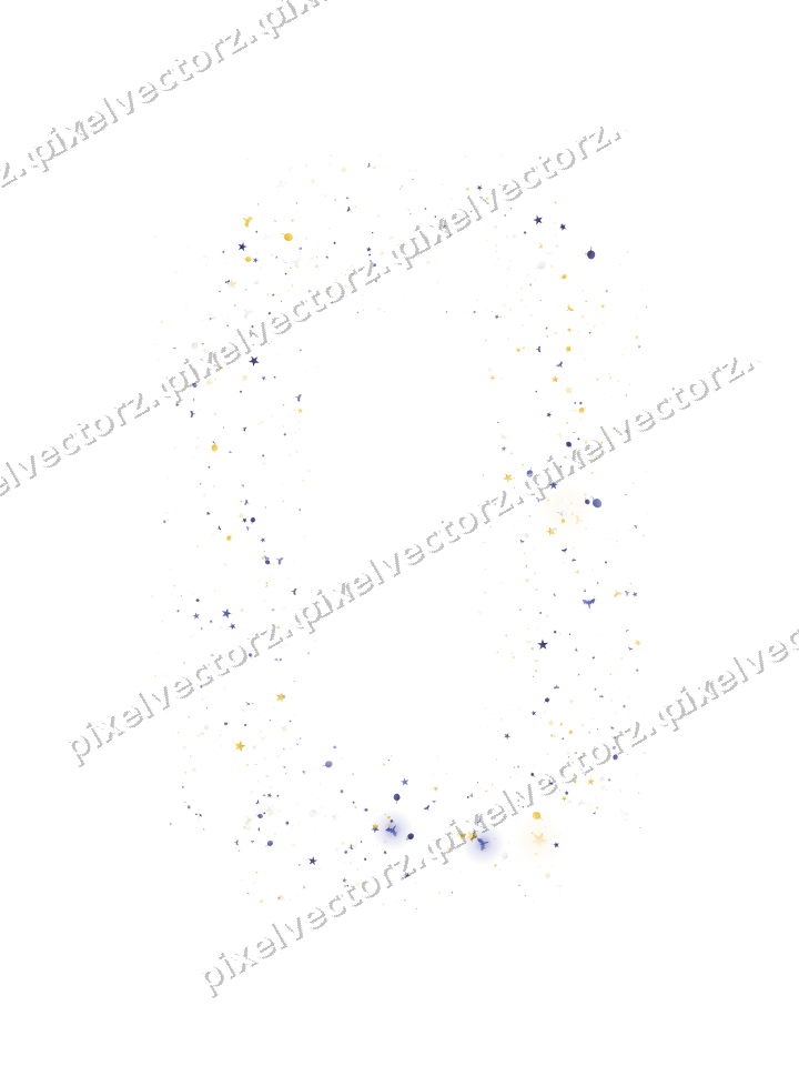 Nahtloser Glitzerrahmen in Dunkelblau auf transparentem Grund