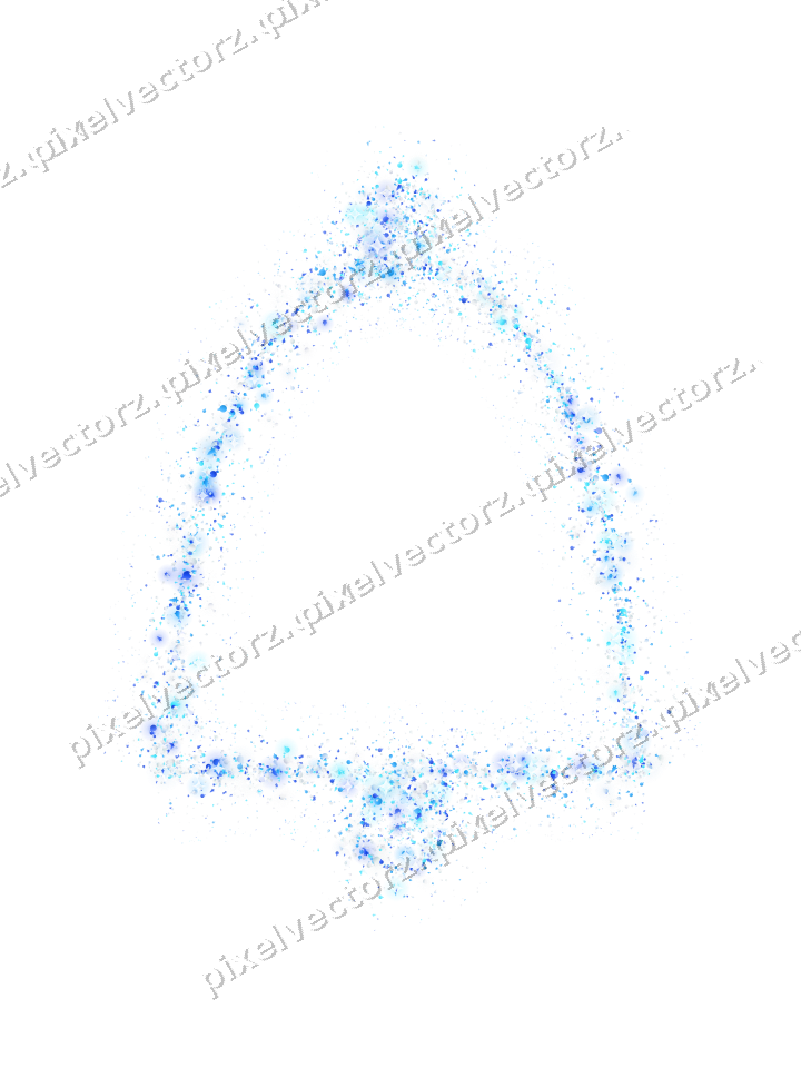 Nahtlose Glitzerglocke in Türkis und Blau auf transparentem Grund