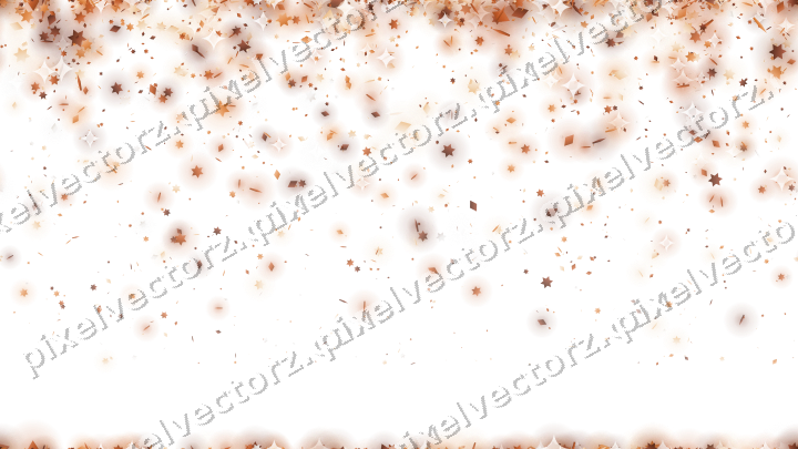 Nahtloser Glitzerregen aus Sternen und Rauten auf transparentem Grund