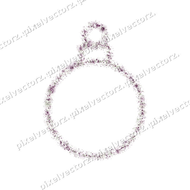 Nahtlose Glitzerkugel in Dunkelmagenta auf transparentem Grund