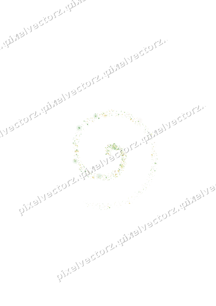 Nahtlose Glitzerspirale in Limette und Gelb auf transparentem Grund