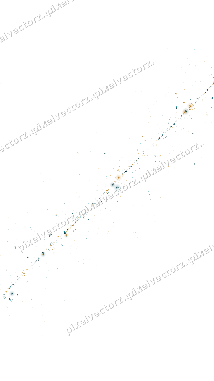 Nahtloses Glitzerband aus Konfetti auf transparentem Grund