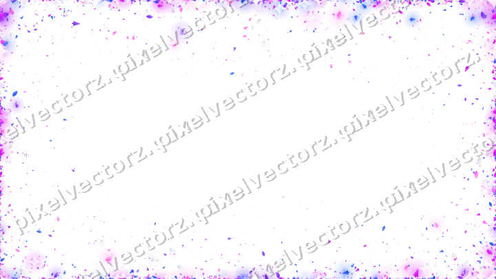 Nahtlose Glitzervignette in Violett und Blau auf transparentem Grund