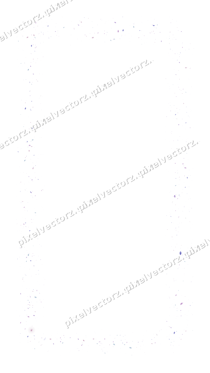 Nahtloser Glitzerrahmen aus Tropfen in Violett auf transparentem Grund