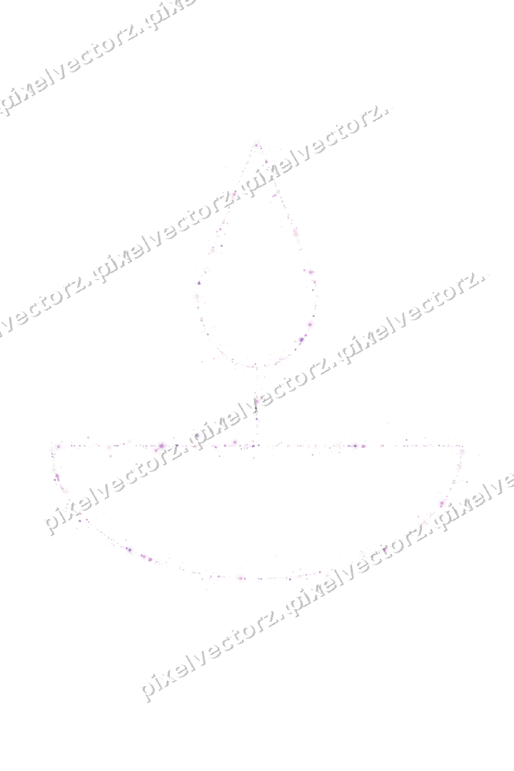 Nahtlose Glitzer-Öllampe aus Herzen in Magenta auf transparentem Grund