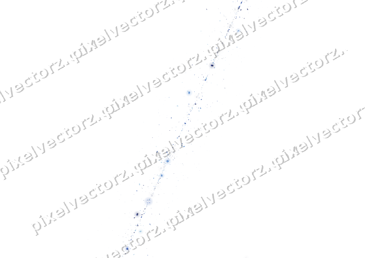 Nahtloses Glitzerband aus Konfetti in Blau auf transparentem Grund