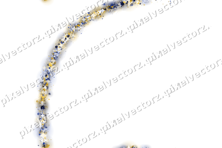 Nahtloser Glitzerbogen aus Christbaumkugeln auf transparentem Grund