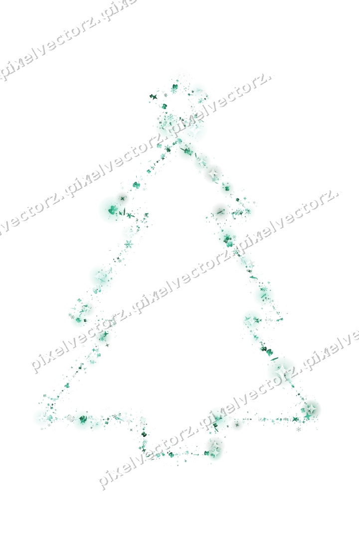 Nahtloser Glitzer-Weihnachtsbaum auf transparentem Grund