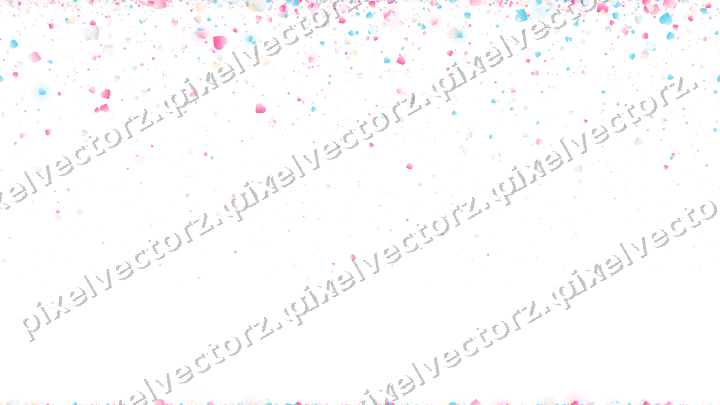 Nahtloser Glitzerregen aus Herzen in Rosa auf transparentem Grund