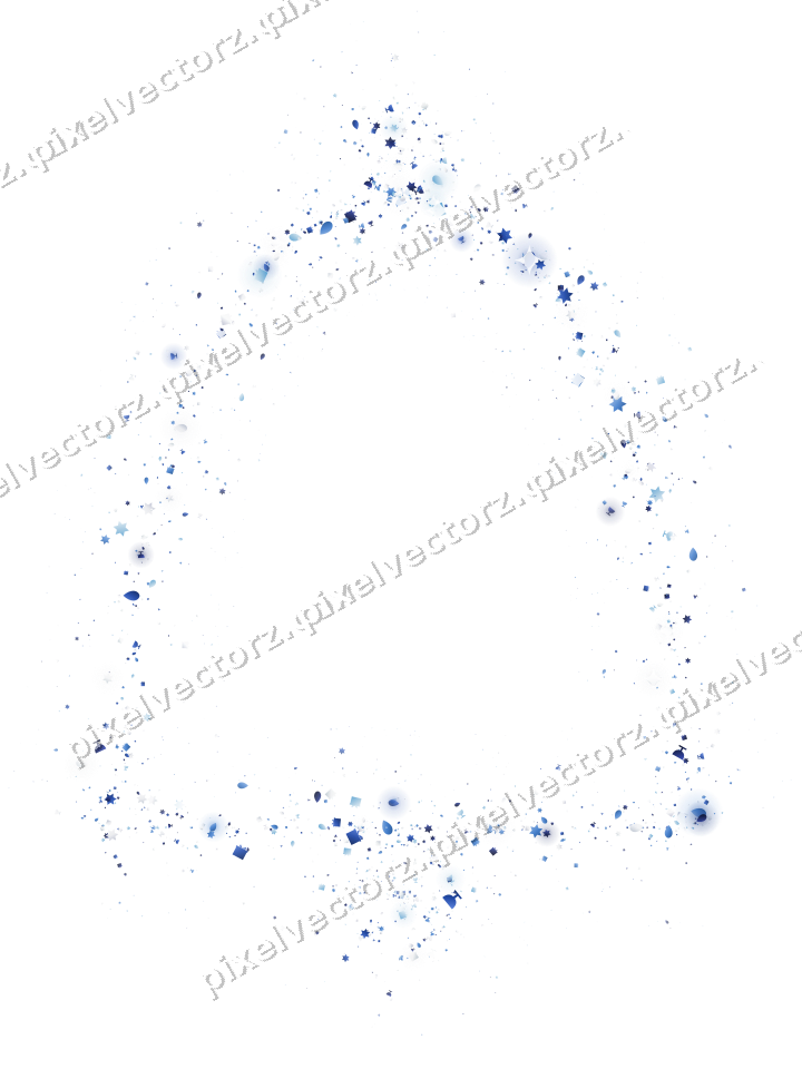 Nahtlose Glitzerglocke in Blau und Türkis auf transparentem Grund