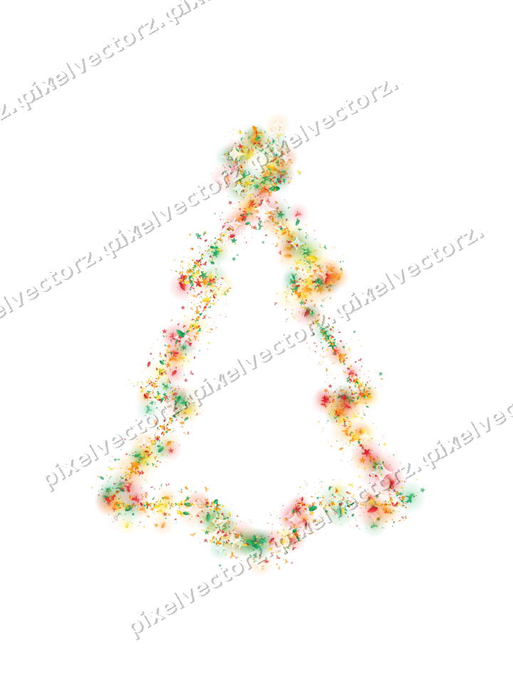 Nahtloser Glitzer-Weihnachtsbaum in Rot auf transparentem Grund