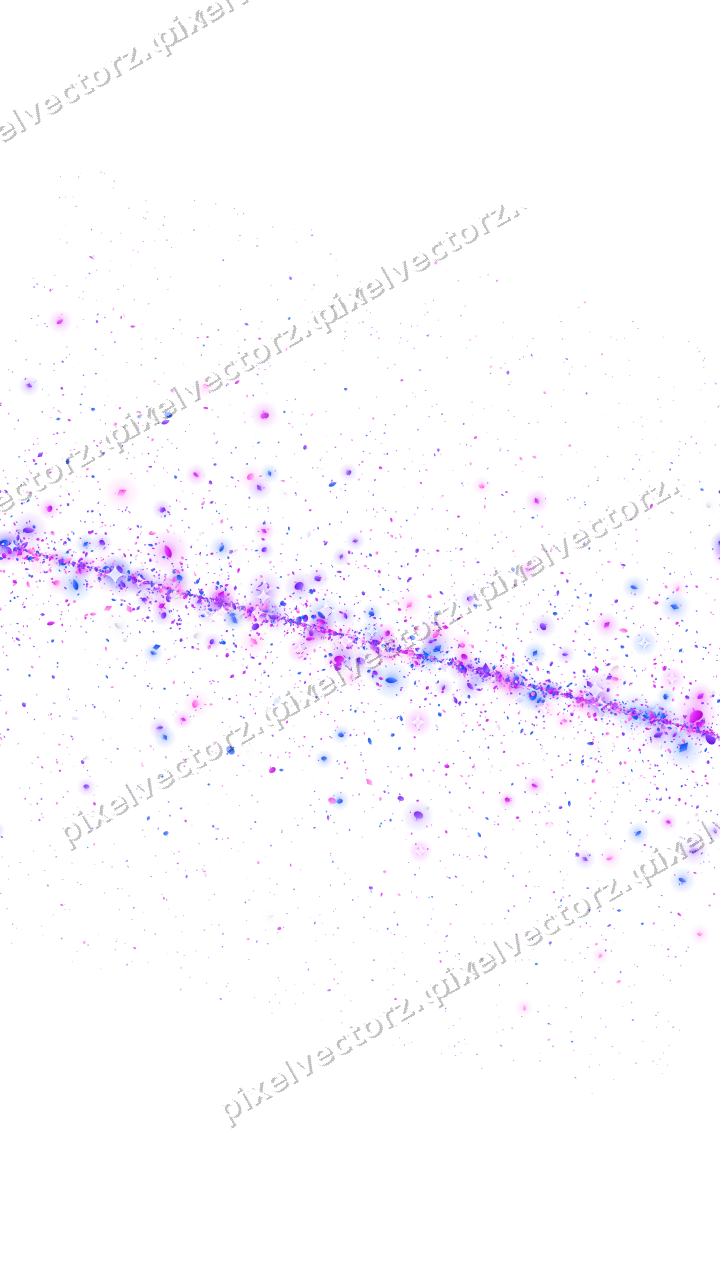 Nahtloses Glitzerband in Violett und Blau auf transparentem Grund